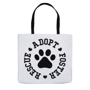 Adopt Rescue Foster Tote Bags (Choose your size)
